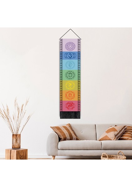 7 Çakra Mandala Goblen Yoga Meditasyon Banner Poster Duvar Dekorasyon Boyama Ev Dekor Için Duvar Sanatı | Dekoratif Gobiyeller (Yurt Dışından)