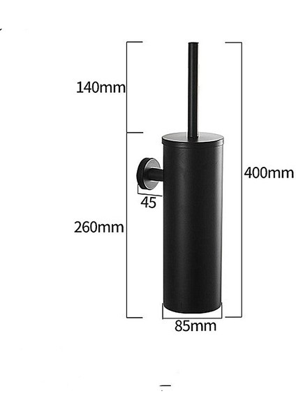 Sanlindousanlindou Askılı Tuvalet Temizleme Fırçası -Siyah (Yurt Dışından)