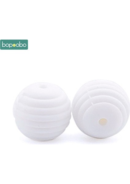 100 Adet Bpa Ücretsiz Silikon Spiral Boncuk Gıda Sınıfı Silikon Petek Boncuk Bebek Silikon Inci Tiny | Bebek Dişlikleri (Beyaz) (Yurt Dışından) fiyatları