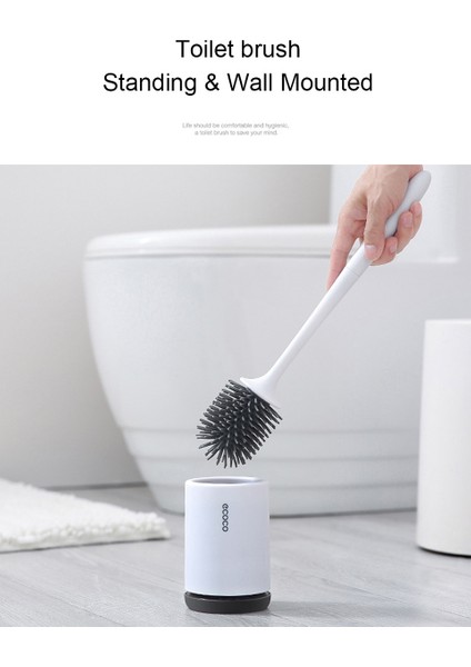 Tpr Tuvalet Fırçası Kafa Tutucu Kauçuk Tuvalet Fırçası Tutucular Set Temizleyici Banyo Temizleme Aracı Tutucu Fırça İle | Tuvalet Fırçası Tutucular (Yurt Dışından)