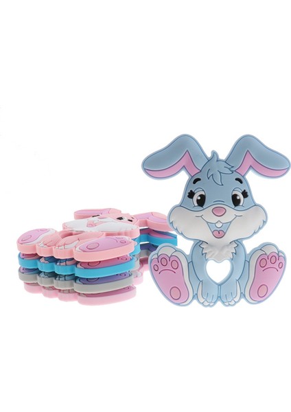 10 Adet Tavşan Silikon Bebek Diş Kaşıyıcı Bpa Ücretsiz Kemirgen Karikatür Bunny Hayvanlar Kolye Diş Çıkarma Emzikler Zincir Dıy Duş Hediye | Bebek Dişlikleri (Karışım Renkli) (Yurt Dışından) fiyatları