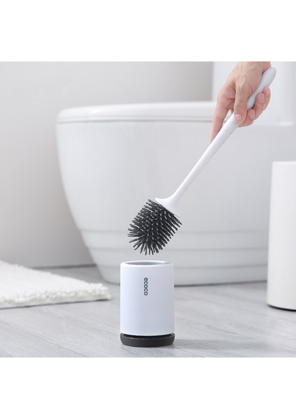 Tuvalet Fırçası Seti Tpr Yumuşak Kıllar Tuvalet Temizleyici Aracı Banyo Tuvalet Temizleme Fırçası Kova İle Wc Banyo Aksesuarları | Tuvalet Fırçası Tutucular (Yurt Dışından)