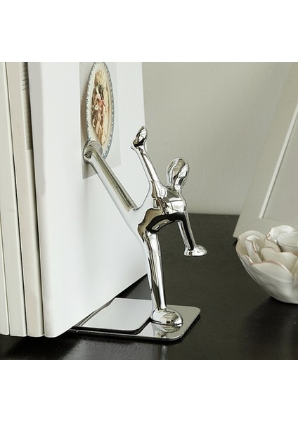 2 Adet Dekoratif Paslanmaz Çelik Bookend Yaratıcı Çin Kongfu Erkekler Kitap Dergisi Standı Masası Organizatör Tutucu Hediyeler | Bookends (Yurt Dışından) fiyatları