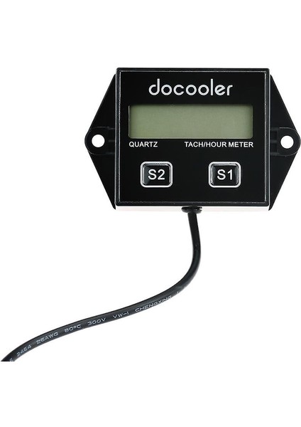 Dijital Motor Tach Takometre Saat Metre Ölçer Sıfır Motosiklet Için Sıfırlanabilir Endüktif (Yurt Dışından)