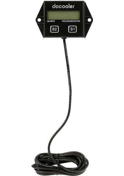 Dijital Motor Tach Takometre Saat Metre Ölçer Sıfır Motosiklet Için Sıfırlanabilir Endüktif (Yurt Dışından)