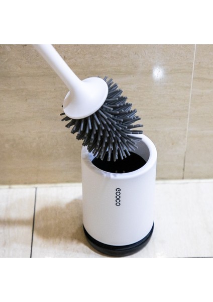 Kauçuk Başkanı Tuvalet Fırçası Tutucu İle Silikon Uzun Saplı Ev Banyo Temizleme Fırçası Tuvalet Fırçaları | Tuvalet Fırçası Tutucular (Yurt Dışından)