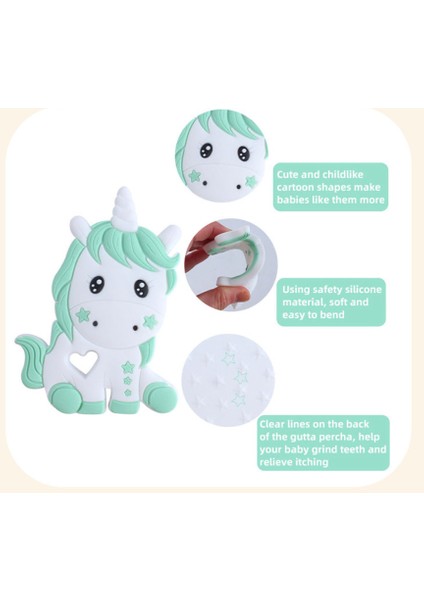 10 Adet Silikon Unicorn Bebek Diş Kaşıyıcı Gıda Sınıfı Emzik Zincir Aksesuarları Diş Çıkarma Takı Kolye Dişler Noel Oyuncaklar Kemirgen | Bebek Dişçileri (Yurt Dışından) fiyatları