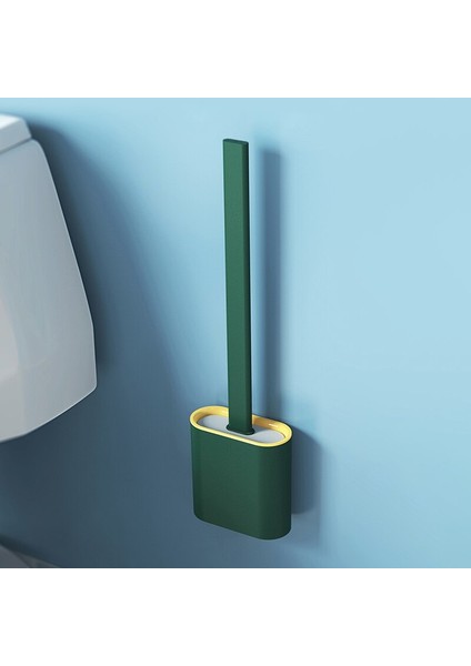 Silikon Tuvalet Fırçası Baz Kauçuk Kafa Tutucu Duvara Monte Temizleme Fırçası Aracı Banyo Wc Aksesuarlar Aksesuar Seti | Tuvalet Fırçası Tutucular (Yurt Dışından)