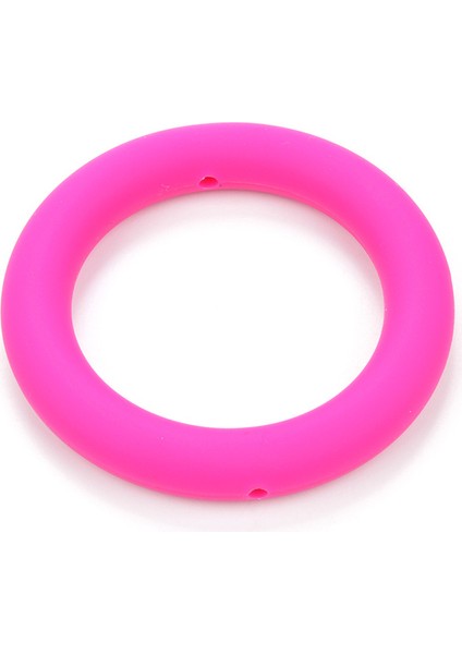 10 Adet Diş Çıkarma Yüzük 65Mm Silikon Boncuk Bebek Charm Diş Kaşıyıcı Kolye Emzik Yapma Gıda Sınıf Silikon Takı | Bebek Dişçileri (Yurt Dışından)