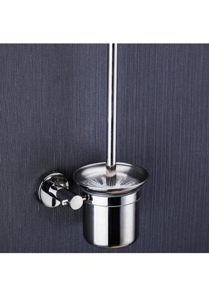 Tip Bir Modern Duvara Monte Paslanmaz Çelik Cilalı Tuvalet Fırçası Tutucu Cam / Paslanmaz Çelik Kupası Banyo Aksesuarları | Tuvalet Fırçası Tutucular (Yurt Dışından)