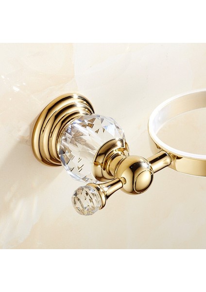 Avrupa Tarzı Pirinç Kristal Tuvalet Fırçası Tutucu, Altın Kaplama Tuvalet Fırçası Banyo Ürünleri Banyo Aksesuarları Faydalı | Tuvalet Fırçası Tutucular (Yurt Dışından)