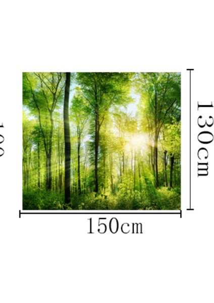 150 * 130 Cm Lingxia Yeşil Orman Çevre Koruma Baskı Goblen Sahnesi Dekorasyon Arka Plan Duvar Dekorasyon Kumaş | Dekoratif Gobiyeller (Yurt Dışından)