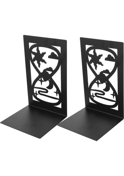2 Adet Taşınabilir Bookends Demir Raflar Uygun Demir Kitap Durdurucu (Siyah) | (Yurt Dışından) fiyatları