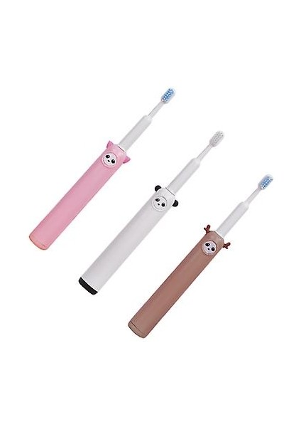 Usb Şarj Edilebilir Çocuk Elektrikli Diş Fırçası (Kahverengi) (Yurt Dışından)