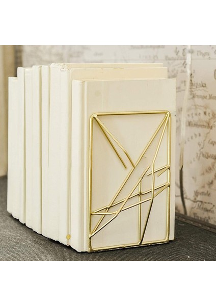 2 Adet Metal Bookend Pratik Skid Gütlü Boyalı Kitap Depolama Masaüstü Dekor Okul Kırtasiye Hediye Ev Ofis Öğrenci | Bookends (Yurt Dışından) fiyatları