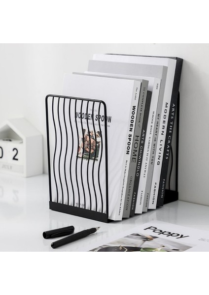 1 Çift Bookends Kitap Standı Destek Masaüstü Ofis Dergisi Organizatör Raf Raf Tutucu | Bookends (Yurt Dışından) fırsatları