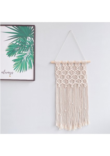 35 * 70 Cm Nordic Makrome Dokuma Goblen Boho Chic Bohemian Duvar Asılı Ev Dekorasyon El Sanatları Pamuk Halat Dokuma Kapalı Sanat Odası Destek | Dekoratif Gobiyeller (Yurt Dışından)