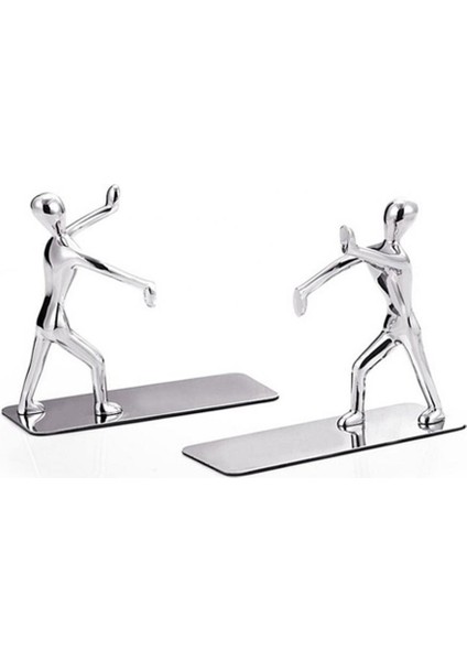 Kitap Standı 2 Adet Güzel Kung Fu Heykelcik El Itme Ofis Bookends Masası Organizatör Tutucu Ev Raf | Bookendends (Yurt Dışından)