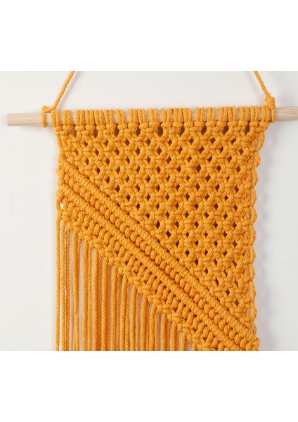 Ev Dekorasyon Bohemian Makrome Dokuma Duvar Asılı Boho Odası Geometrik Goblen Nordic Sanat Güzel Daire Oda Dekor Hediye | Dekoratif Gobiyeller (Sarı) (Yurt Dışından)