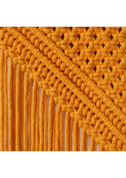 Ev Dekorasyon Bohemian Makrome Dokuma Duvar Asılı Boho Odası Geometrik Goblen Nordic Sanat Güzel Daire Oda Dekor Hediye | Dekoratif Gobiyeller (Sarı) (Yurt Dışından)
