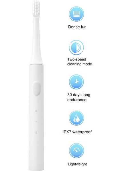 Sonic Elektrikli Diş Fırçası Mi Akıllı Diş Fırçası Renkli Usb Şarj Edilebilir Ipx7 Diş Fırçaları Kafası Için Su Geçirmez | Elektrikli Diş Fırçaları (Yurt Dışından)