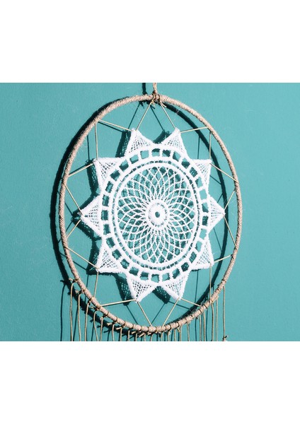 Makrome Bohemian Goblen Duvar Asılı El Dokuma Püskül Dekor Yatak Odası Arka Plan Ev Dekorasyonu Dream Catcher Nordic Renk | Dekoratif Gobiyeller (Sarı) (Yurt Dışından) modelleri