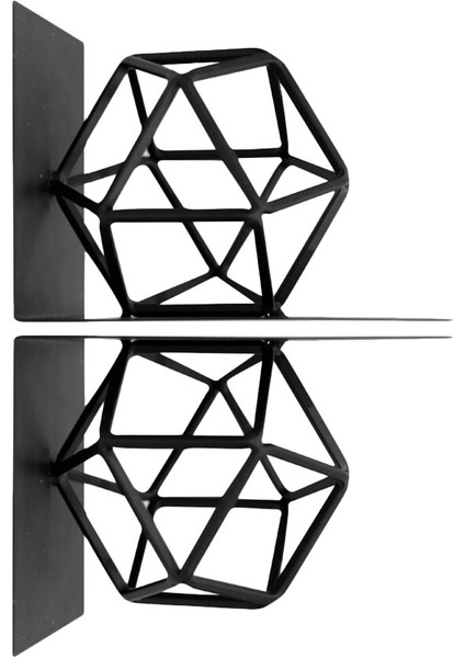 1 Çift Demir Sanat Geometri Bookends Pratik Nonskid Ağır Hizmet Binası Binası Books Destekler Dvds Dergileri | (Yurt Dışından) fiyatları