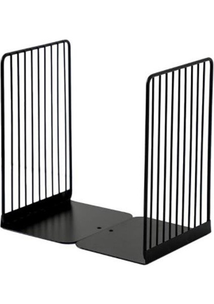 1 Adet Dosya Tutucu Standı Metal Masaüstü Kitap Raf Ve 1 Çift Bookend Kitap Standı Destek Masaüstü Raf Raf Tutucu | (Yurt Dışından)