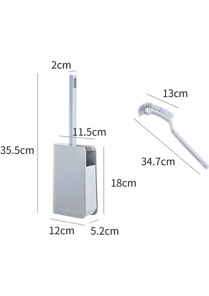 Sanlindousanlindou Tuvalet Temizleme Fırçası -Gri (Yurt Dışından)