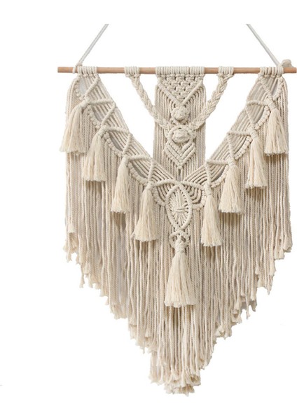 70X5 Cm Makrome Dokuma Goblen Duvar Asılı Halı Bohemian Püsküller Chic Oturma Odası Başucu Porch Ev Noel Düğün Süs | Dekoratif Gobiyeller (Yurt Dışından)