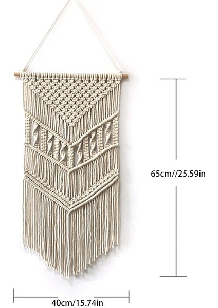 Makrome Dokuma Duvar Asılı Boho Chic Geometrik Sanat Odası Geometrik Goblen Sanatı Güzel Apartman Yurt Odası Dekorasyon | Dekoratif Goblenler (Yurt Dışından)