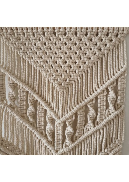 Makrome Dokuma Duvar Asılı Boho Chic Geometrik Sanat Odası Geometrik Goblen Sanatı Güzel Apartman Yurt Odası Dekorasyon | Dekoratif Goblenler (Yurt Dışından)