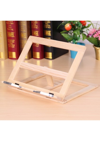 Yaratıcı Ahşap Çerçeve Okuma Kitaplık Braketi Kitap Bookends Tablet Pc Desteği Müzik Standı Ahşap Masa Çizim Şövale Kırtasiye | Bookends