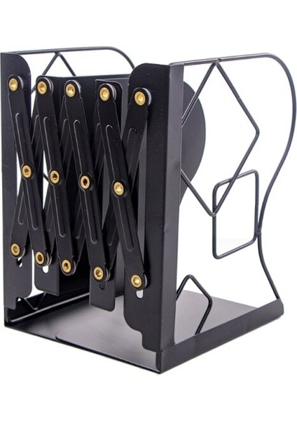Geri Çekilebilir Kitap Desteği Standı Teleskopik Metal Bookend Raf Bookrack Organizer | (Yurt Dışından) fiyatları