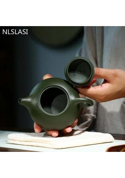 Çin Yixing Çaydanlık Mor Kil Filtresi Xishi Çaydanlıklar Güzellik Su Isıtıcısı Ham Cevher Yeşil Kil El Yapımı Çay Seti Otantik 200Ml | Çaydanlıklar (Yurt Dışından) modelleri