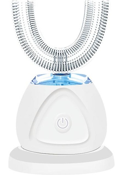 Otomatik Elektrikli U Şekilli Ipx7 Su Geçirmez Diş Fırçası (Beyaz) (Yurt Dışından)