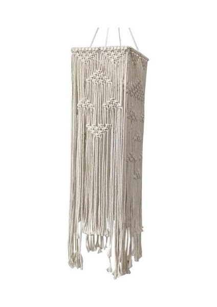 25 * 70 Cm Bohemian Püskül Dekor Fener Makrome Goblen Duvar Asılı El Dokuma Avize Abajur Oturma Odası Kahve Restoran Dekor | Dekoratif Gobiyeller (Yurt Dışından)