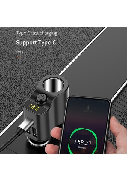 80 W Multiport Araç Şarj Adaptörü Xiaomi Redmi Için 8 Pro Hızlı 3.0 Usb C Tipi Telefon Gadgets Hızlı Şarj Iphone 11 | Araç Şarjları (Yurt Dışından)