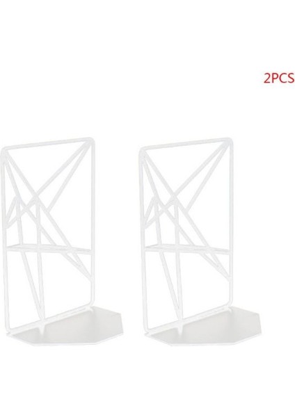 1 Çift Metal Demir Bookends Okuma Kitap Desteği Masaüstü Ofis Doküman Dergisi Organizatör Standı Raf Tutucu | Bookends (Yurt Dışından)