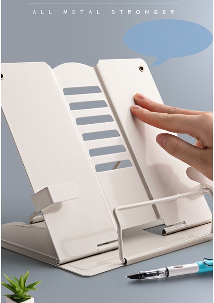 Ayarlanabilir Taşınabilir Metal Ayarlanabilir Okuma Kitap Tutucu Belge Raf Kitaplık Tablet Müzik Puanı Tarif Tutucu | Bookends (Yurt Dışından)