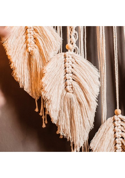 Bohemian Chic Makrome Duvar Asılı Goblen Mandala Ay Dreamcatcher Duvar Dekor Boho Dokuma Örme Goblenler Ev Dekorasyon | Dekoratif Gobiyeller (Yurt Dışından)