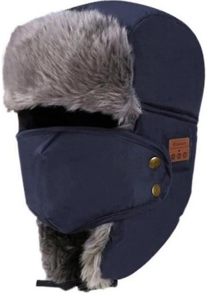 Bluetooth Kış Trapper Ushanka Rüzgar Geçirmez Şapka, Erkekler Ve Kadınlar Için Beanie Rus Şapkalar Açık Kayak Spor (Laciball) (Yurt Dışından)