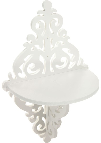 38X23X14 Cm Beyaz Telkari Tarzı Duvar Raf Shabby Chic Basit Mum Ev Dekorasyon Tutucu | Depolama Tutucular Raflar (Yurt Dışından) fiyatları