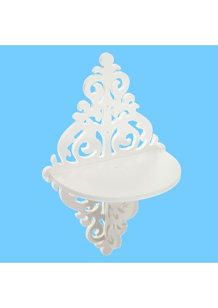 38X23X14 Cm Beyaz Telkari Tarzı Duvar Raf Shabby Chic Basit Mum Ev Dekorasyon Tutucu | Depolama Tutucular Raflar (Yurt Dışından) modelleri
