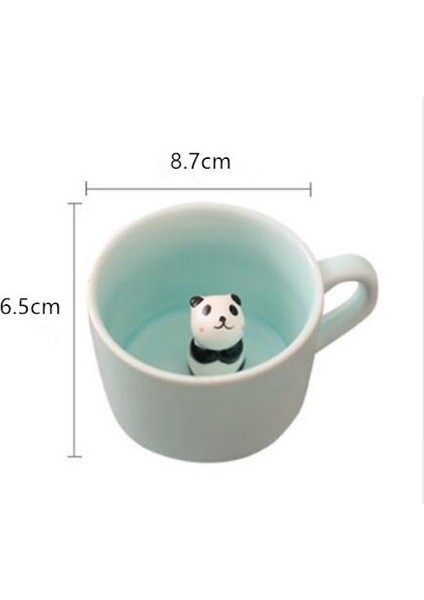 Kahve Süt Çayı Seramik Kupalar 3D Hayvan Sabah Kupası İle Panda Içinde En Iyi Hediye Sabah Içecek Düğün Doğum Günleri | Kupalar (Yeşil) (Yurt Dışından)