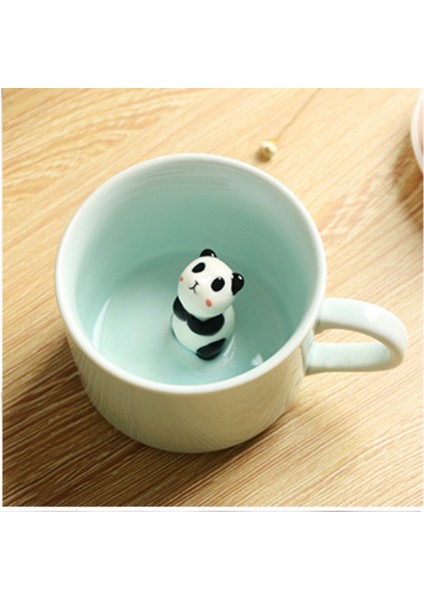 Kahve Süt Çayı Seramik Kupalar 3D Hayvan Sabah Kupası İle Panda Içinde En Iyi Hediye Sabah Içecek Düğün Doğum Günleri | Kupalar (Yeşil) (Yurt Dışından) fırsatları