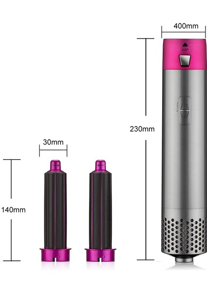 sanlindou 5'İ 1 Arada Elektrikli Çok Işlevli Saç Şekillendirici - Gri (Yurt Dışından)