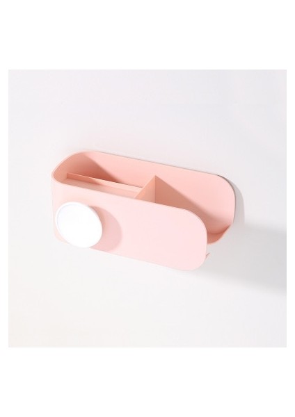 Duvara Monte Saç Kurutma Makinesi Raf Plastik Depolama Raf Mutfak Banyo Organizatör Saç Kurutma Makinesi Raf Ev Organizatör | Banyo Rafları (Pembe) (Yurt Dışından)