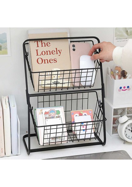 2 Tier Tel Pazar Sepeti Standı Depolama Raf Organizatör Meyve Sebzeleri Için Tuvalet Ev Depolama Sepeti | Depolama Tutucular Ve Raflar (Yurt Dışından) fiyatları