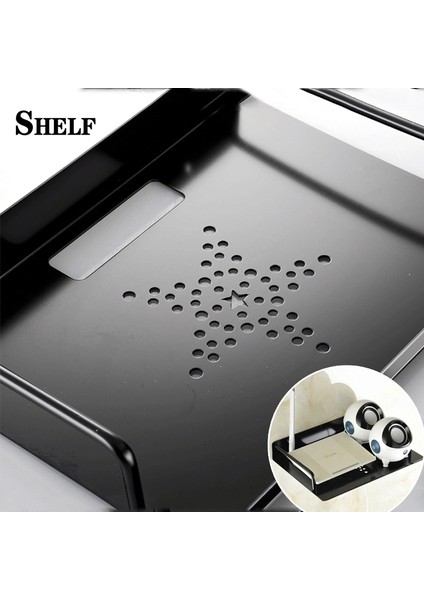 Kablosuz Wifi Yönlendirici Telefon Raf Paneli Duvar Asılı Fiş Kurulu Braketi Kablo Depolama | Depolama Tutucular Ve Raflar (Yurt Dışından) modelleri